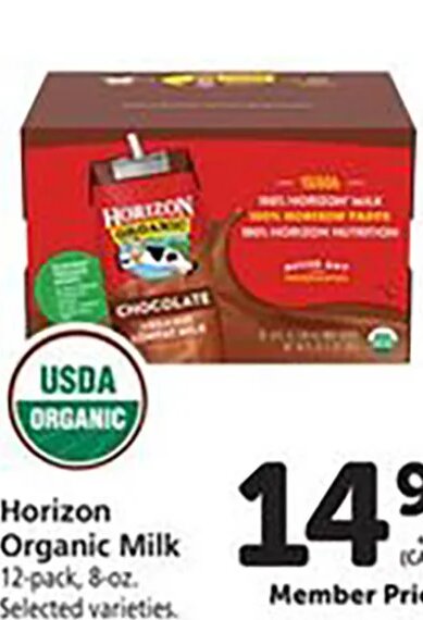 Horizon Organic Milk at Safeway