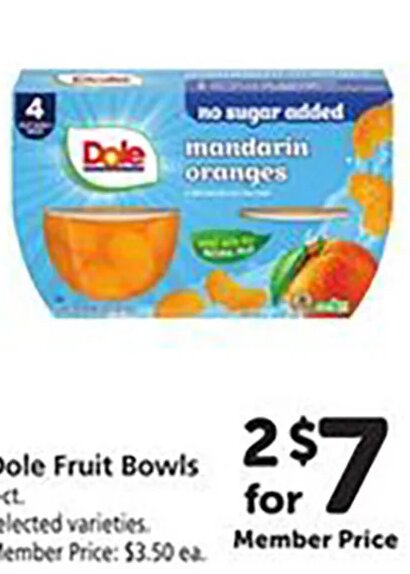 Dole Fruit Bowls