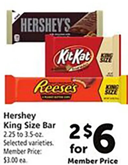 Hershey King Size Bar at Safeway