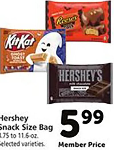 Hershey Snack Size Bag at Safeway