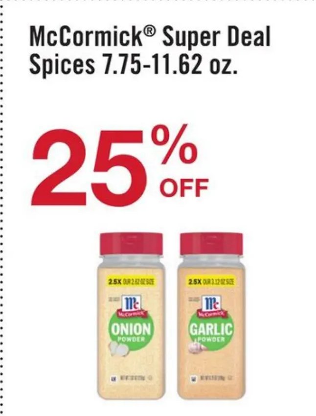 McCormick® Super Deal Spices