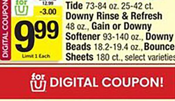 Tide / Downy Rinse & Refresh / Downy / Gain / Bounce