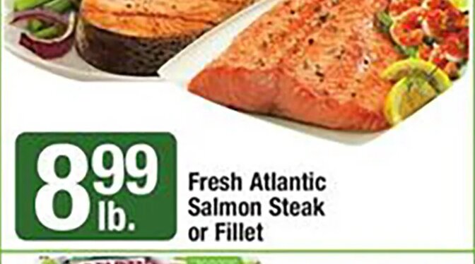 Fresh Atlantic Salmon Steak or Fillet at Shaw's
