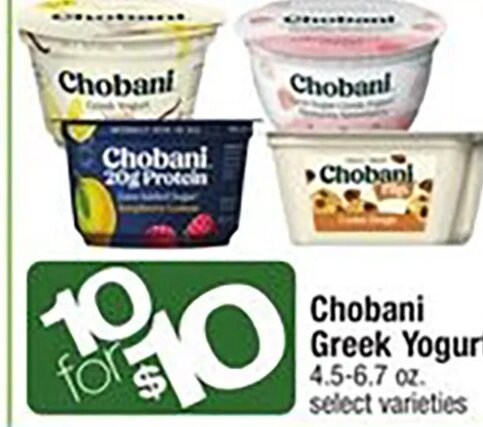 Chobani Greek Yogurt at Shaw's