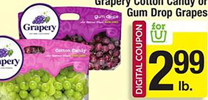 Grapery Cotton Candy or Gum Drop Grapes