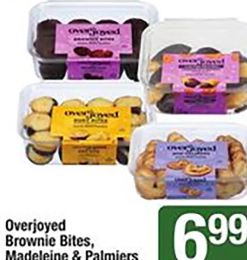 Overjoyed Brownie Bites, Madeleine & Palmiers