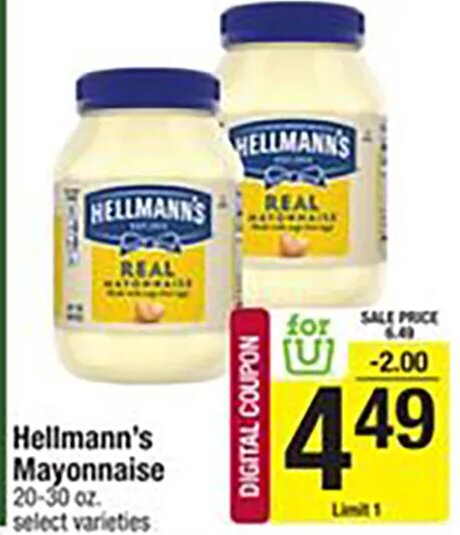 Hellmann's Mayonnaise at Shaw's