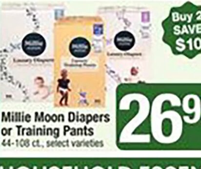Millie Moon Diapers or Training Pants at Shaw's