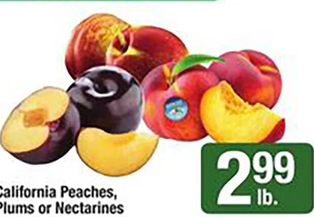 California Peaches, Plums or Nectarines