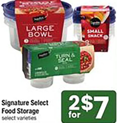 Signature Select Food Storage