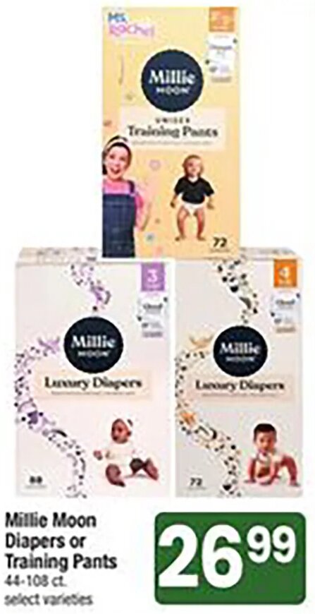 Millie Moon Diapers or Training Pants at Shaw's