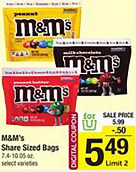 M&M's Share Sized Bags