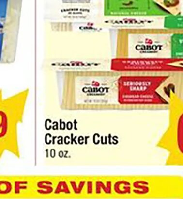 Cabot Cracker Cuts at Shaw's