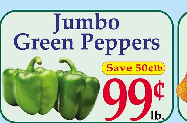 Jumbo Green Peppers