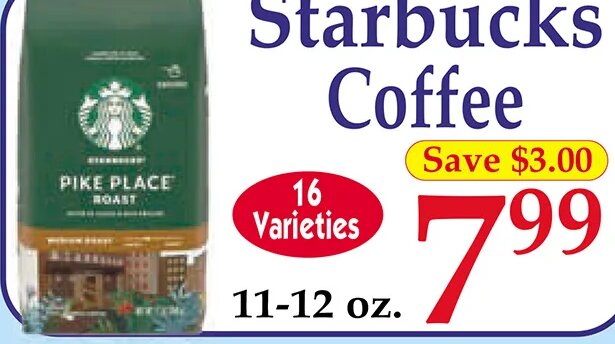 Starbucks Coffee at Market Basket