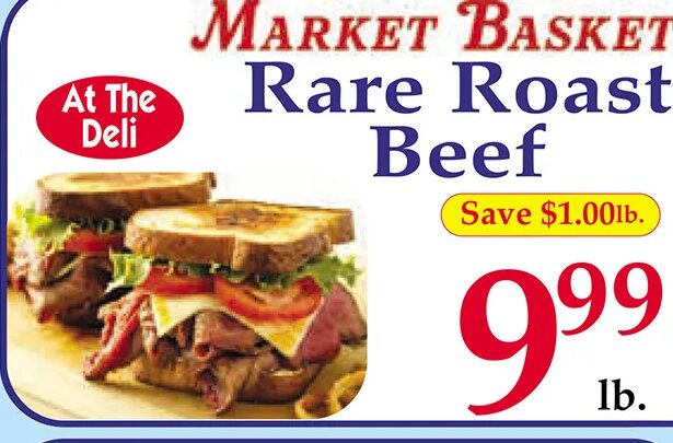 Market Basket Rare Roast Beef