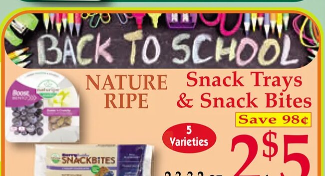 Nature Ripe Snack Trays & Snack Bites