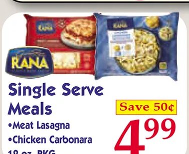 Rana Single Serve Meals