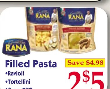 Rana Filled Pasta at Market Basket