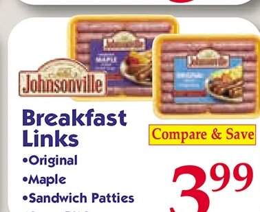 Johnsonville Breakfast Links at Market Basket