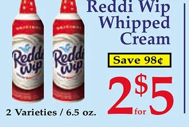 Reddi Wip Whipped Cream
