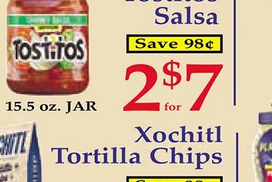 Tostitos Salsa at Market Basket