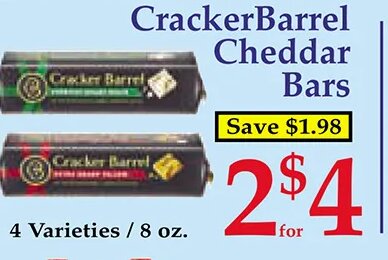 CrackerBarrel Cheddar Bars