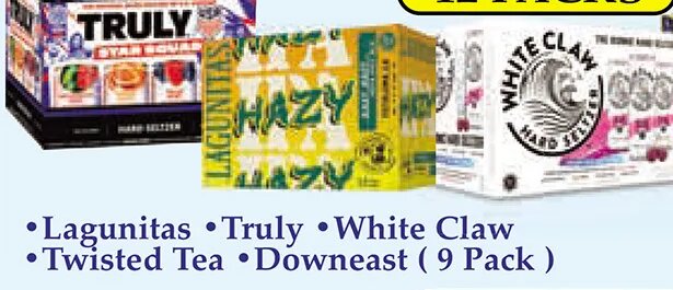 Lagunitas/Truly/White Claw/Twisted Tea/Downeast at Market Basket
