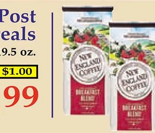 New England Coffee at Market Basket