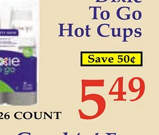 Dixie To Go Hot Cups