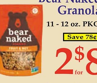 Bear Naked Granola at Market Basket