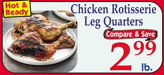 Chicken Rotisserie Leg Quarters
