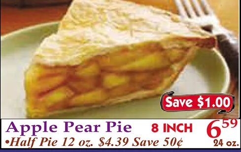 Apple Pear Pie at Market Basket