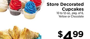 Store Decorated Cupcakes at ShopRite