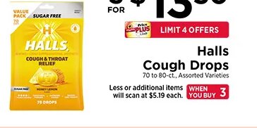 Halls Cough Drops