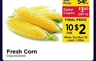 Fresh Corn at ShopRite