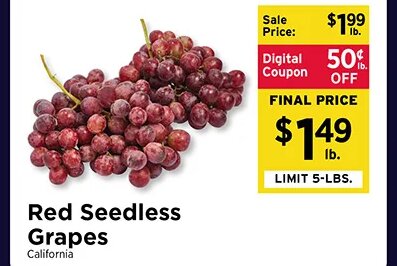 Red Seedless Grapes at ShopRite