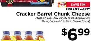 Cracker Barrel Chunk Cheese at ShopRite