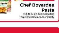 Chef Boyardee Pasta at ShopRite