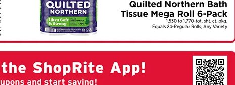 Quilted Northern Bath Tissue at ShopRite