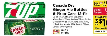7UP / Canada Dry at ShopRite