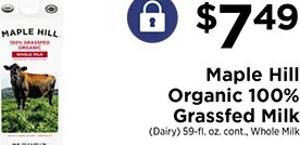 Maple Hill Organic 100% Grassfed Milk at ShopRite