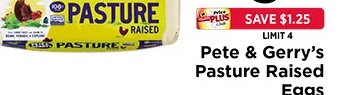 Pete & Gerry's Pasture Raised Eggs at ShopRite