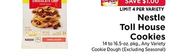Nestle Toll House Cookies at ShopRite