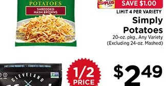 Simply Potatoes at ShopRite