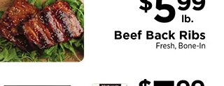 Beef Back Ribs at ShopRite