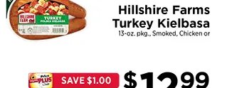 Hillshire Farms Turkey Kielbasa at ShopRite