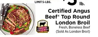 Certified Angus Beef Top Round London Broil