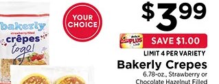 Bakerly Crepes / Pancakes at ShopRite