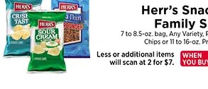 Herr's Snacks Family Size